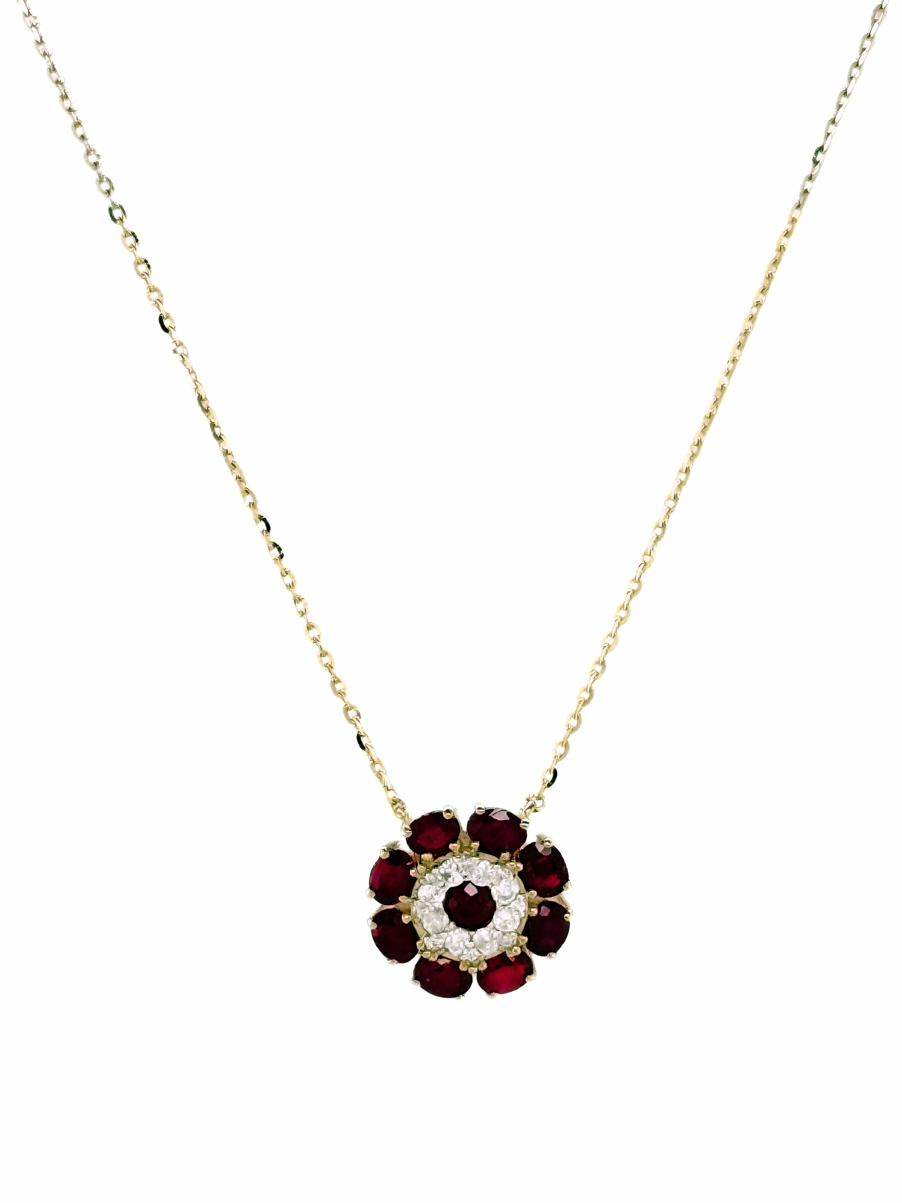 RUBY PENDANT W/CHAIN-406979